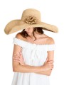 CHAPEAU HERA GRAND FORMAT RABATU COTE FLEUR NATUREL IBELIV FEMME hat Strasbourg concept store boutique front