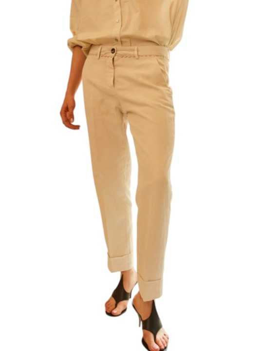 PANTALON NEW YORK CARROT SABLE DENTELLES TAILLE MBE213 164 MASONS FEMME Strasbourg look