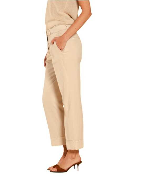 PANTALON NEW YORK CARROT SABLE DENTELLES TAILLE MBE213 164 MASONS FEMME Strasbourg profil