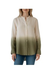 Chemise lin tie & die écru kaki delhi 4CA34131_RB300 20280 Mason's Femme mode Strasbourg front