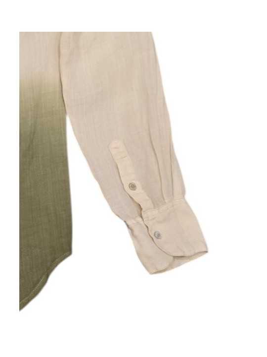 Chemise lin tie & die écru kaki delhi 4CA34131_RB300 20280 Mason's Femme mode Strasbourg détail