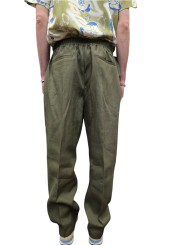 PANTALON LIN CEINTURE COTE KAKI M1R 922Z V01427 35 PAUL SMITH HOMME boutique store Strasbourg dos