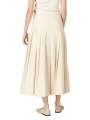Jupe taille ajustée plissée vanille coton lyocel Paul Smith Femme W1R 309S V02994 02 boutique Strasbourg skirt shop dos