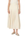 Jupe taille ajustée plissée vanille coton lyocel Paul Smith Femme W1R 309S V02994 02 boutique Strasbourg skirt shop face