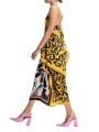 Jupe midi viscose arty choco noir leopard jaune JUANITA J2YO Essentiel Antwerp Femme Boutique Strasbourg profil