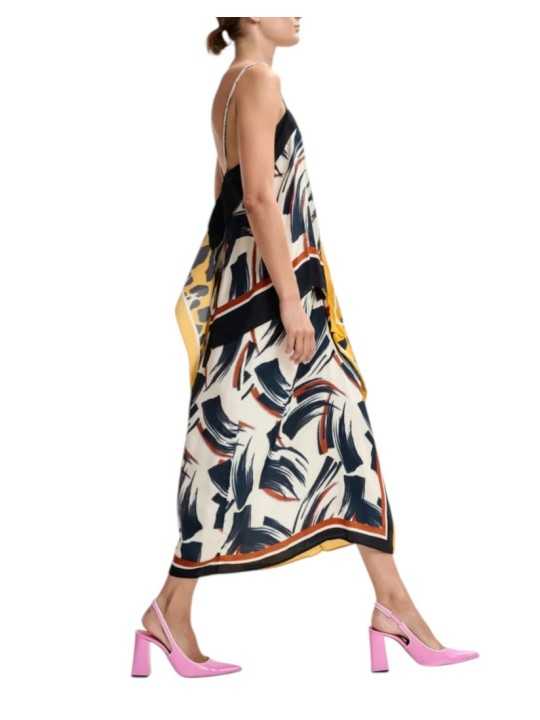 Jupe midi viscose arty choco noir leopard jaune JUANITA J2YO Essentiel Antwerp Femme Boutique Strasbourg p2