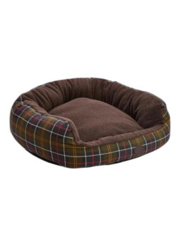 TOUTOUNE TARTAN VERT PETIT MODELE TN11 DOG SNUGGLE BED 30 BARBOUR lit chien panier boutique Strasbourg front