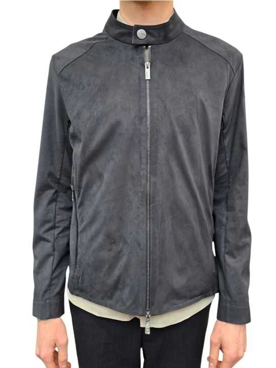Blouson rider suède tech navy RRD Roberto Ricci Design Homme 26022 60 veste boutique Strasbourg vue