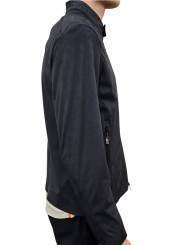 Blouson rider suède tech navy RRD Roberto Ricci Design Homme 26022 60 veste boutique Strasbourg profil