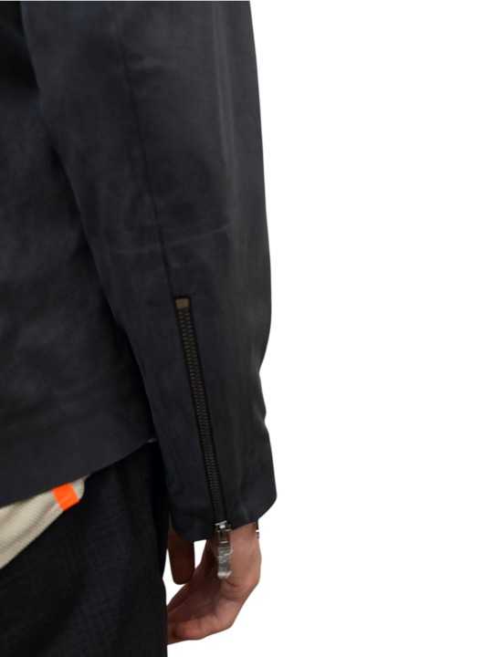 Blouson rider suède tech navy RRD Roberto Ricci Design Homme 26022 60 veste boutique Strasbourg détail