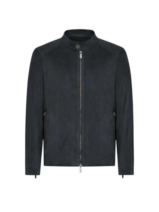 Blouson rider suède tech navy RRD Roberto Ricci Design Homme 26022 60 veste boutique Strasbourg flat