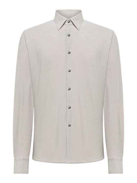 Chemise jersey tech sable RRD Roberto Ricci Design Homme 26256 85 shirt shop boutique Strasbourg store shirt flat