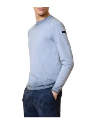 Pull tie & die ciel RRD Roberto Ricci Design Homme 26108 V63 boutique Strasbourg shop store profil