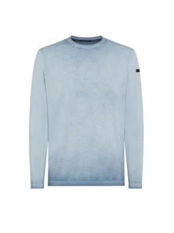 Pull tie & die ciel RRD Roberto Ricci Design Homme 26108 V63 boutique Strasbourg shop store flat