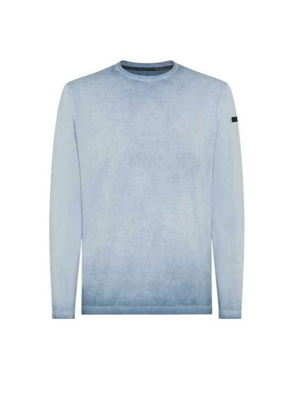 Pull tie & die ciel RRD Roberto Ricci Design Homme 26108 V63 boutique Strasbourg shop store flat