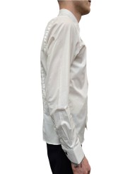 CHEMISE BLANCHE POIGNETS BOUTONS MANCHETTES U4014SG C5265 10 UNGARO HOmme boutique vêtement Strasbourg profil