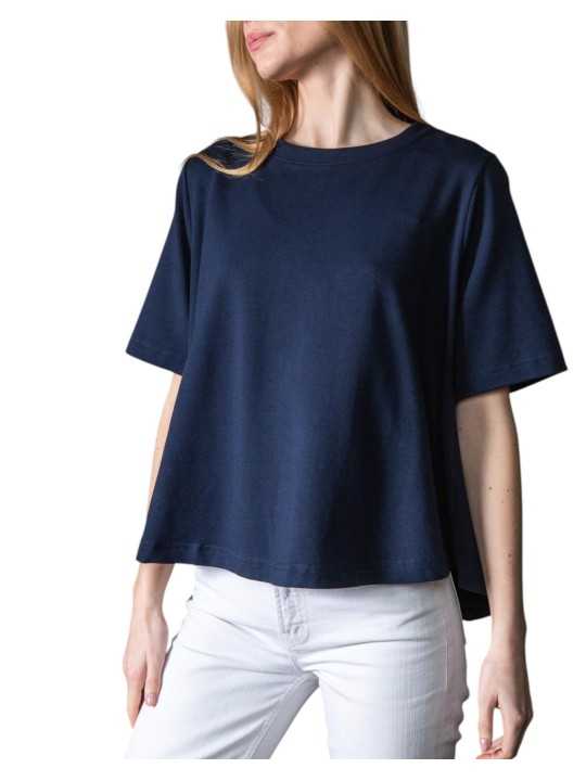 SWEAT MARGAUX LOOSE MANCHES COURTES NAVY ANONYM FEMME boutique Strasbourg face