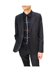 Polo navy quadrillé multi baya Paul Smith Homme M1R 783Z V03025 49 store Strasbourg look
