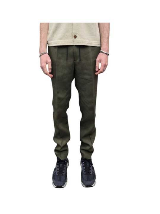 PANTALON LIN TAILLE ELASTIQUEE KAKI M1R 921T V01427 35A PAUL SMITH HOMME boutique Strasbourg pant store front