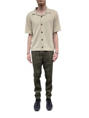 PANTALON LIN TAILLE ELASTIQUEE KAKI M1R 921T V01427 35A PAUL SMITH HOMME boutique Strasbourg pant store look