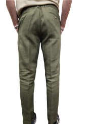 PANTALON LIN TAILLE ELASTIQUEE KAKI M1R 921T V01427 35A PAUL SMITH HOMME boutique Strasbourg pant store dos