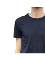 TSHIRT MARIUS COL ROND DOUBLE COTON PIMA NAVY GRIS ANONYM HOMME boutique Strasbourg shop store détail