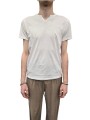 TSHIRT JIMMY COL TUNISIEN COTON PIMA BLANC ANONYM HOMME boutique Strasbourg shop store face