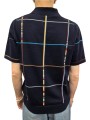 Polo navy quadrillé multi baya Paul Smith Homme M1R 783Z V03025 49 store Strasbourg front dos