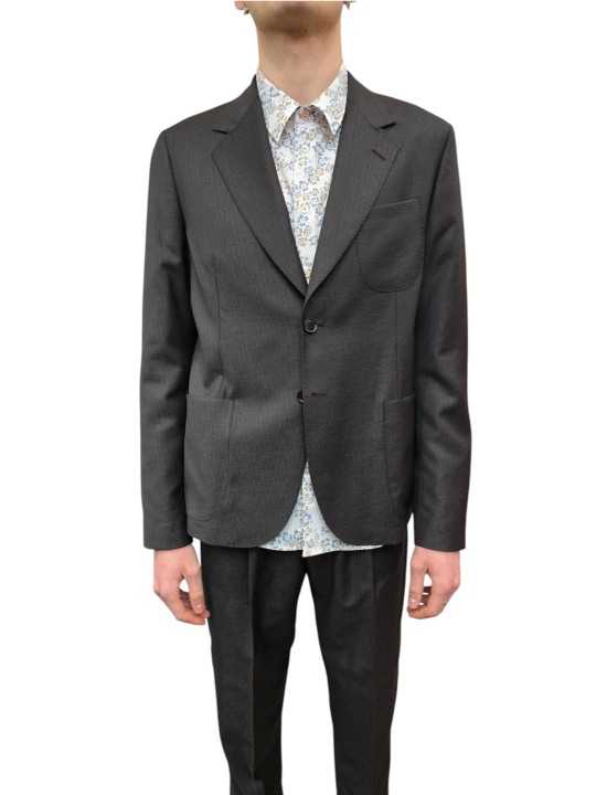 VESTE CHOCOLAT POCHES PLAQUEES QUADRILLE M1R 2363 V02990 69 PAUL SMITH HOMME Strasbourg store suit