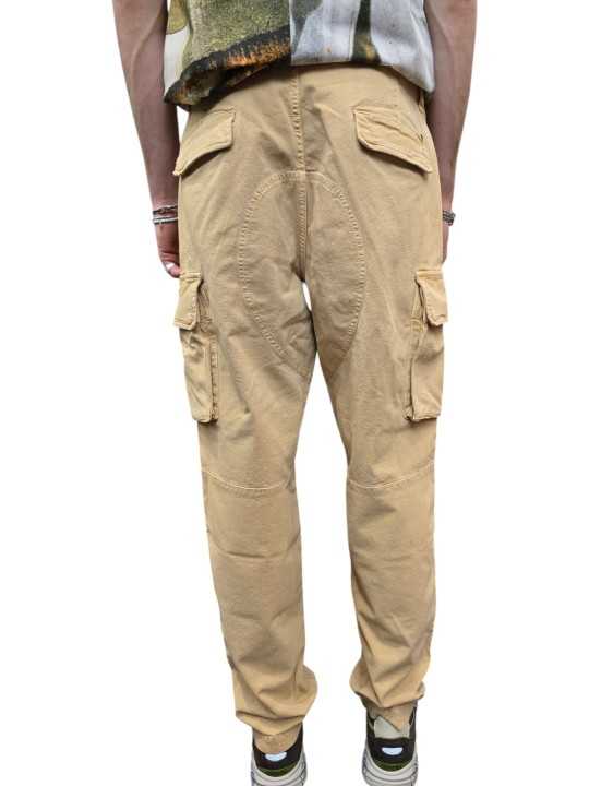 Cargo Chile M74 de couleur beige motif méduse brodée collection Mason's CBE073 249 Homme mode concept store Strasbourg dos