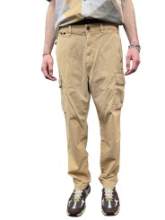 Cargo Chile M74 de couleur beige motif méduse brodée collection Mason's CBE073 249 Homme mode concept store Strasbourg face