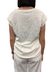 TSHIRT NOELIA FAMME MANCHES AMERICAINES COTON PIMA MILK ANONYM FEMME shop store dos