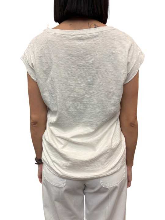 TSHIRT NOELIA FAMME MANCHES AMERICAINES COTON PIMA MILK ANONYM FEMME shop store dos