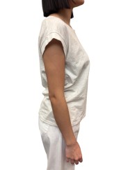 TSHIRT NOELIA FAMME MANCHES AMERICAINES COTON PIMA MILK ANONYM FEMME shop store coté