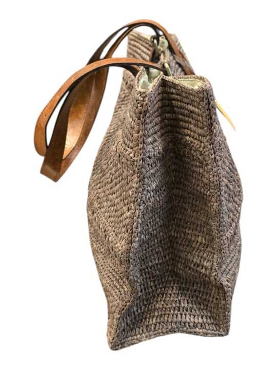 SAC NOMAD DARK TEA CARRE SANGLE CUIR REGLABE IBELIV FEMME boutique bag Store profil