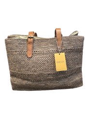 SAC NOMAD DARK TEA CARRE SANGLE CUIR REGLABE IBELIV FEMME boutique bag Store face