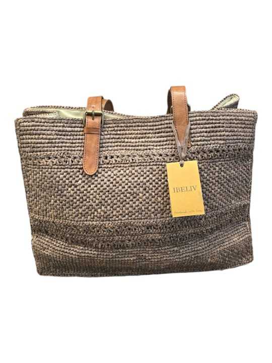 SAC NOMAD DARK TEA CARRE SANGLE CUIR REGLABE IBELIV FEMME boutique bag Store face