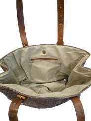 SAC NOMAD DARK TEA CARRE SANGLE CUIR REGLABE IBELIV FEMME boutique bag Store int