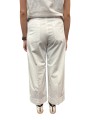PANTALON BLANC LARGE REVERS COTON STRETCH NEWYORK STUDIO CROP MBE060 001 MASONS FEMME strasbourg dos