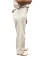 PANTALON BLANC LARGE REVERS COTON STRETCH NEWYORK STUDIO CROP MBE060 001 MASONS FEMME strasbourg coté