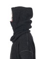 COL CAPUCHE GRIS FONCE YACK GK01 80 ISABEL BENENATO écharpe boutique Strasbourg shop store profil