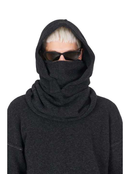 COL CAPUCHE GRIS FONCE YACK GK01 80 ISABEL BENENATO écharpe boutique Strasbourg shop store front