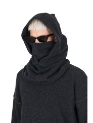 COL CAPUCHE GRIS FONCE YACK GK01 80 ISABEL BENENATO écharpe boutique Strasbourg shop store look
