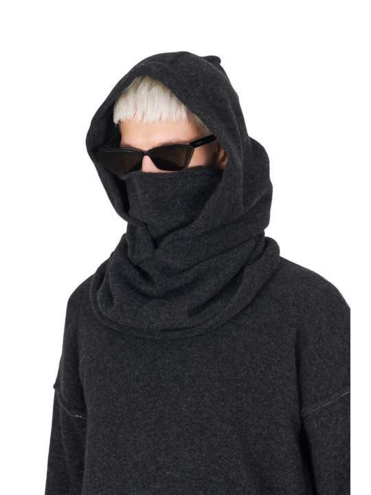 COL CAPUCHE GRIS FONCE YACK GK01 80 ISABEL BENENATO écharpe boutique Strasbourg shop store look