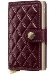 MINIWALLET PREMIUM EMBOSS MED DIAMOND BORDEAUX PORTE CARTES SECRID boutique store shop Strasbourg face
