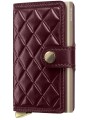 MINIWALLET PREMIUM EMBOSS MED DIAMOND BORDEAUX PORTE CARTES SECRID boutique store shop Strasbourg face