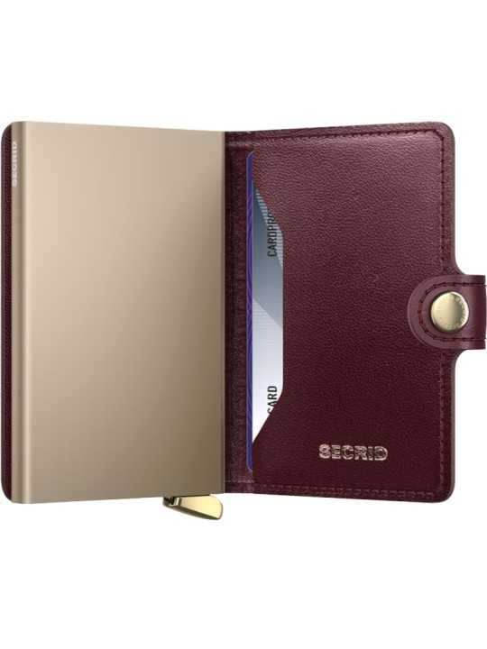 MINIWALLET PREMIUM EMBOSS MED DIAMOND BORDEAUX PORTE CARTES SECRID boutique store shop Strasbourg in
