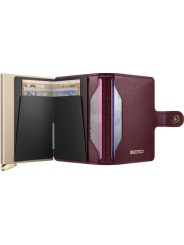 MINIWALLET PREMIUM EMBOSS MED DIAMOND BORDEAUX PORTE CARTES SECRID boutique store shop Strasbourg int