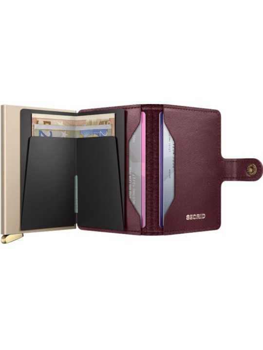 MINIWALLET PREMIUM EMBOSS MED DIAMOND BORDEAUX PORTE CARTES SECRID boutique store shop Strasbourg int