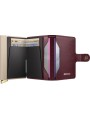 MINIWALLET PREMIUM EMBOSS MED DIAMOND BORDEAUX PORTE CARTES SECRID boutique store shop Strasbourg int